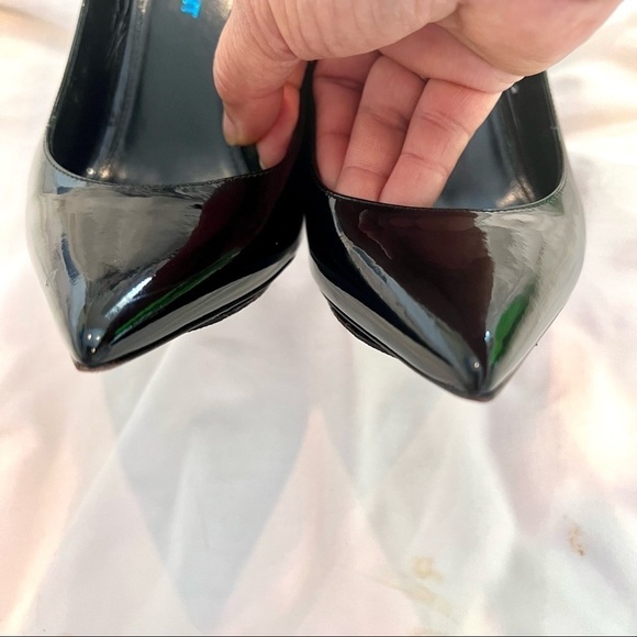 Saint Laurent YSL Limited Opyum 110 Patent Heels Blue Black 36 Authentic - Picture 5 of 13